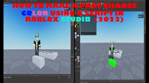 How To Make A Part Change Color Using A Script In Roblox Studio 2023