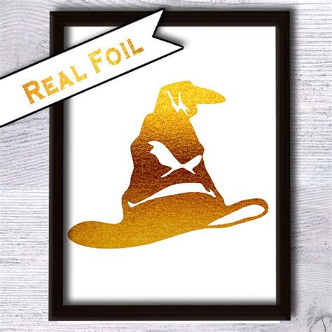 Harry Potter Print Sorting Hat Art Print Harry Potter Poster