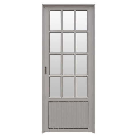 Puerta Aluminio Herrero Mm Vidrio Repartido Pacella Aberturas