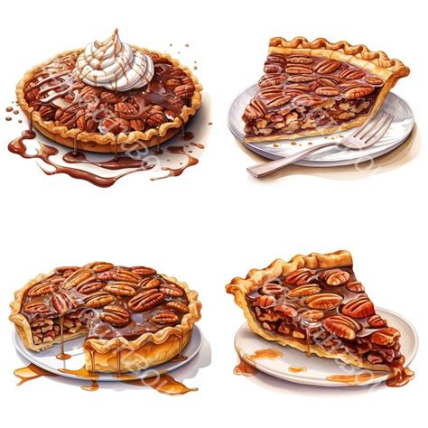 Clipart Tarte Aux Pacanes De Thanksgiving Png Tarte Aux Pacanes