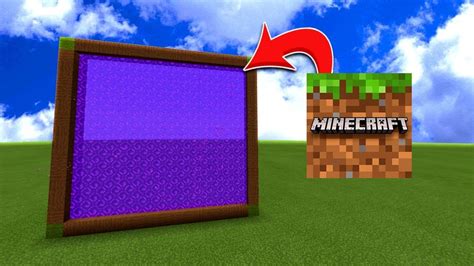 How To Make A Portal To The Minecraft Dimension In Mcpe Minecraft Pe