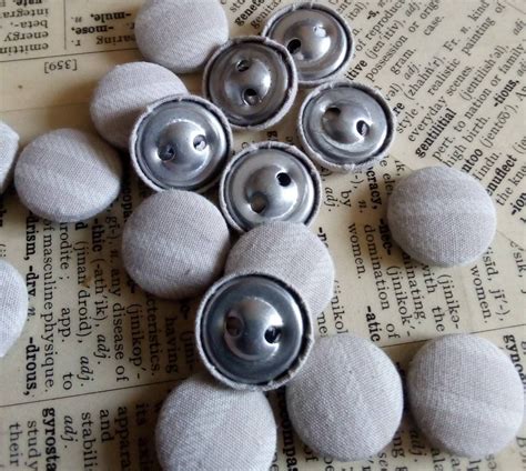 X Handmade Mm Fabric Covered Buttons S Vintage Etsy