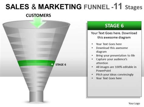 PowerPoint Funnel Chart Diagram For Ppt Slides