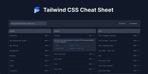 Tailwind Css Cheat Sheet Flowbite