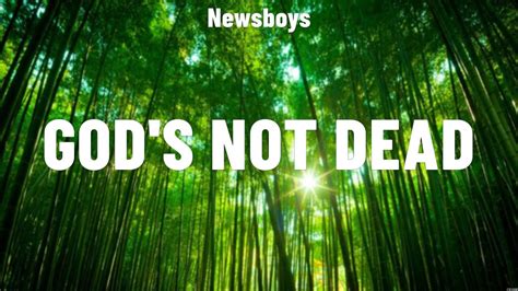 Newsboys Gods Not Dead Lyrics Elevation Worship Youtube