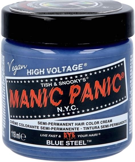 Manic Panic Semi-Permanent Hair Color Cream Blue Steel | lyko.com