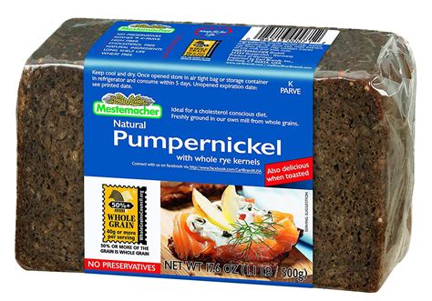 Mestemacher Whole Loaf Pumpernickel Bread 176 Oz