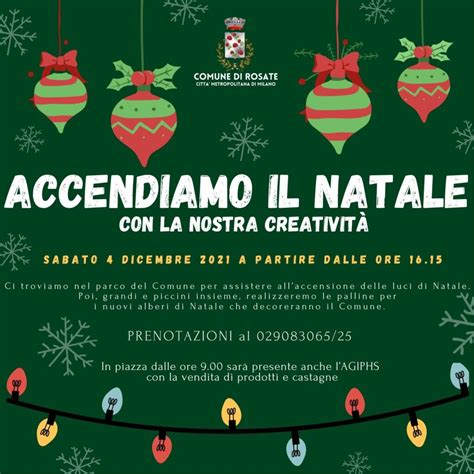 Accendiamo il Natale con la nostra Creatività Comune di Rosate