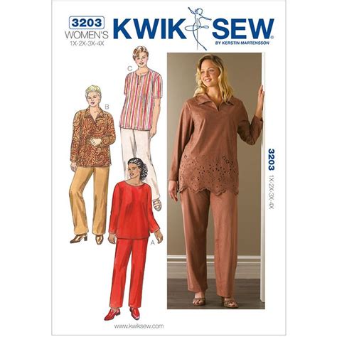 Womens Tunics And Trousers Kwik Sew Sewing Pattern No 3203 Kwik Sew Patterns Womens Sewing