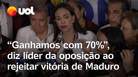 Eleições Na Venezuela Ganhamos Com 70 Diz Líder Da Oposição Ao Rejeitar Vitória De Maduro