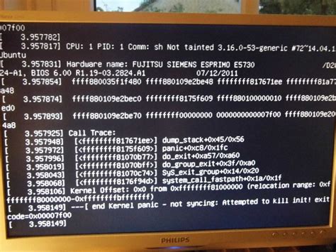 End Kernel Panic Not Syncing Attempted To Kill Init Exit Code