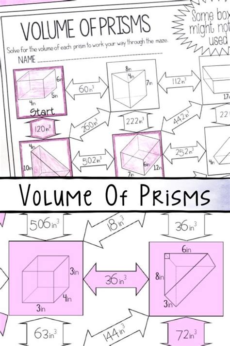 Volume Of Prism Worksheet - Education Com Worksheets