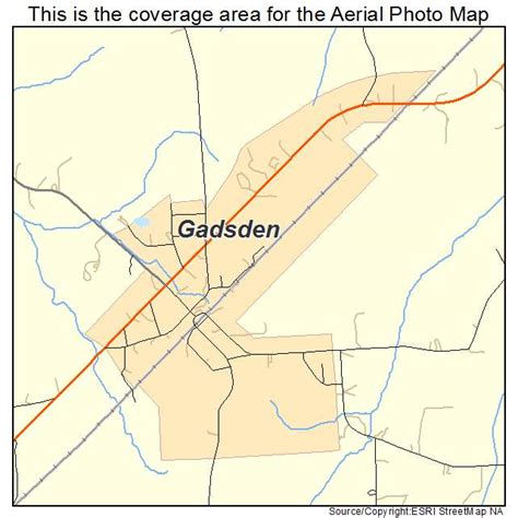 Aerial Photography Map of Gadsden, TN Tennessee