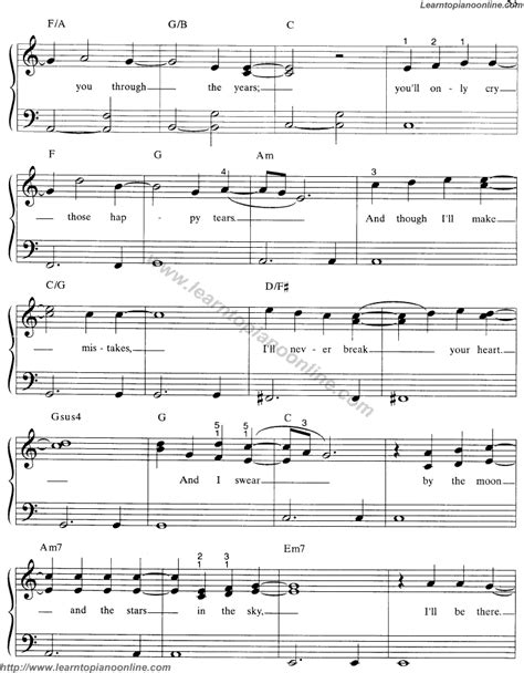 I Swear - All-4-One(3) Free Piano Sheet Music | Learn How To Play Piano ...