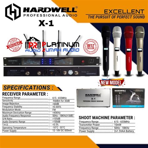 Jual Mic Wireless Hardwell X X Original Mic Handheld