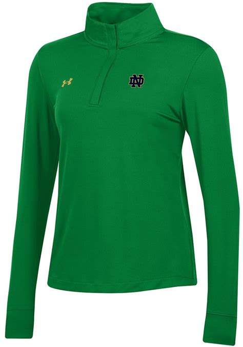 Notre Dame Fighting Irish Under Armour Womens Kellygreen Sideline Long