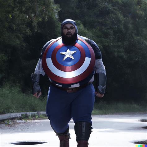 Brian Dalle Fat Captain America In Avengers Infinity War