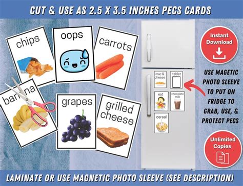 Printable Pecs Commuication Cards Autism Communication Etsy