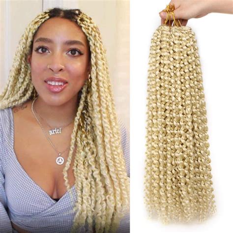 Leeven 24 Inch Long Water Wave Crochet Hair For Passion Twist 7 Packs