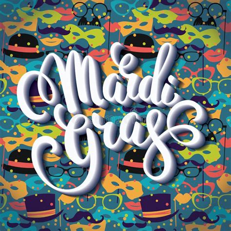 Mardi Gras Vector Illustration Of Funny Dancing Men And Women In