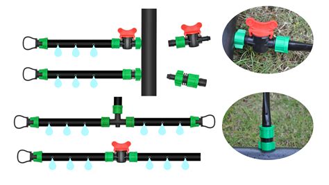 Drip Irrigation Fitting Mini Valve Lock Coupling Connectors For Driptapepipe Irrigation System