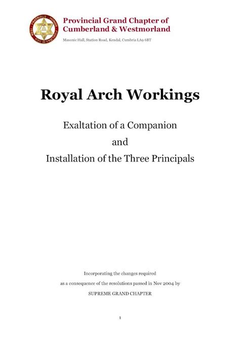 PDF Royal Arch Workings Cumbria Freemasons Royal Archroyalarch