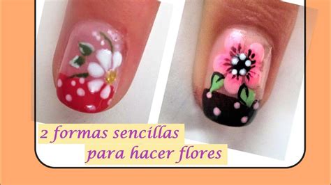 Aprende Dos Formas Faciles Para Hacer Flores En Las U As U As Con