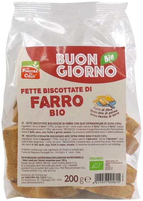 Fette Biscottate Di Farro Senza Lievito LA FINESTRA SUL CIELO