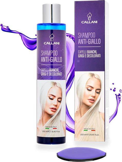 Callani Shampoo Capelli Antigiallo Made In Italy Tonalizzante