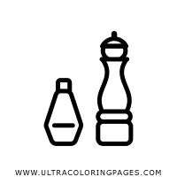 Salt And Pepper Coloring Page Free Salt And Pepper Coloring Page For