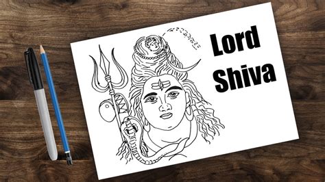 Lord Shiva Drawing For Kids