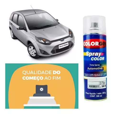 Tinta Spray Prata Enseada Ford Tira Risco Pintura Carro MercadoLivre