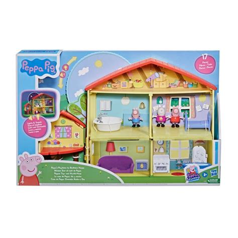 Set De Joaca Cabana Peppa Pig Cu Sunete Si Lumini Figurine Si