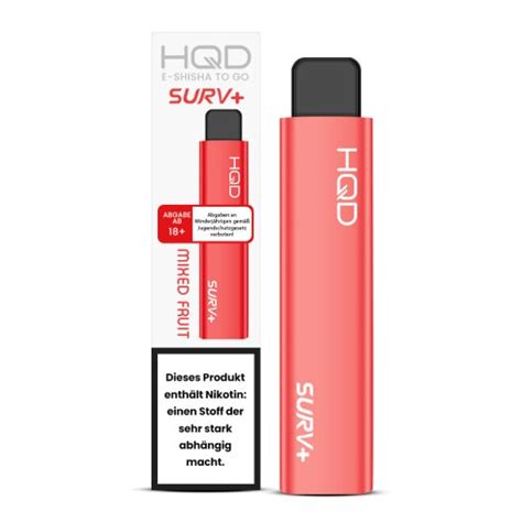 Kaufen Sie HQD Surv Plus Vape Einweg E Shisha Mixed Fruit