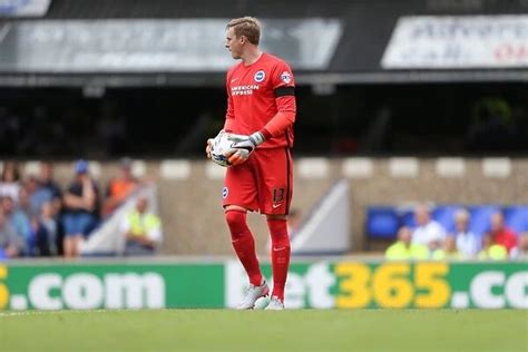 Greetings Card Of Focused David Stockdale Brighton