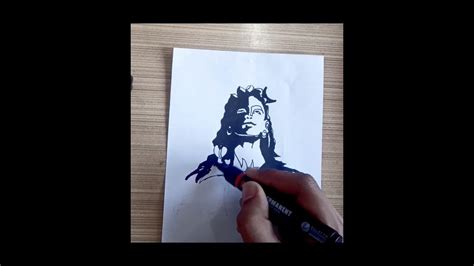 Adiyogi Stencil Art 🙏 By The Raj Arts Adiyogi Viral Youtube