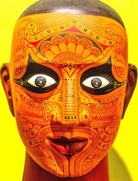 Traditional Theyyam face writing