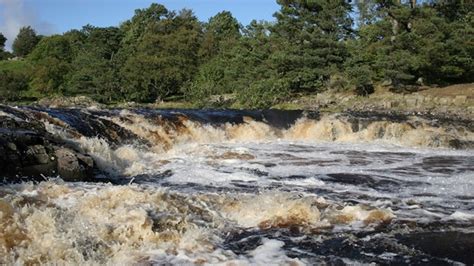 Low Force Waterfall Natural Feature In Barnard Castle Newbiggin