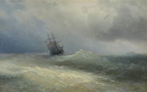 Айвазовский И. К. Морской вид. Шторм на море - Виртуальный Pусский музей