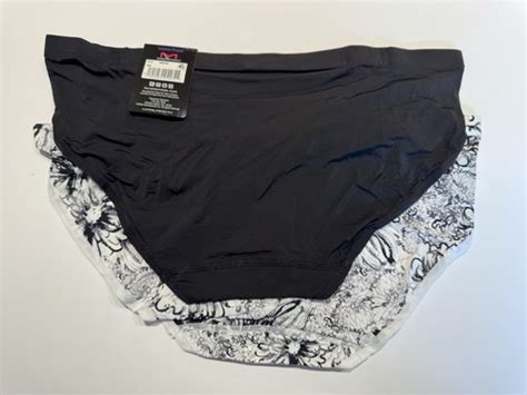 NWT Maidenform Invisible Look Bikini Panties DMBTBK Size XL 8 2 Pairs EBay