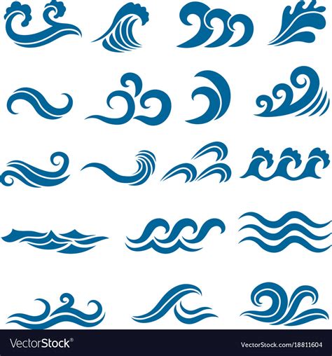 Трафарет вода (Много фото) - drawpics.ru