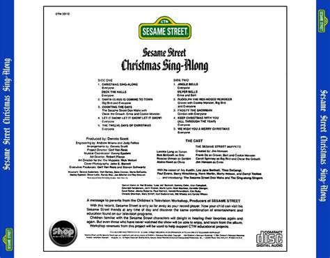 Sesame Street - Christmas Sing-Along (1984) CD - The Music Shop And More