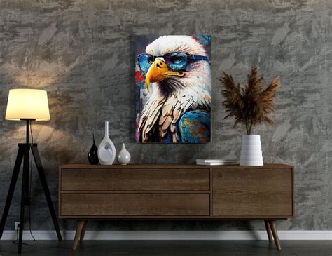 Eagle Canvas Painting, Eagle Wall Painting, Animal Home Decor, Eagle ...