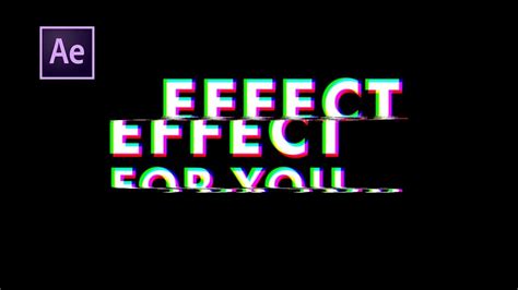 Glitch Text Effect In After Effects After Effects Tutorial Effects