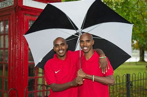 Mo Farah and his twin brother Omar | Celebrity twins, Mo farah, Farah