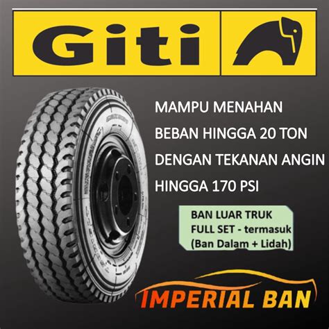 Jual Ban Truk Radial Gajah Tunggal GITI GAZ891 750 R16 LT 14PR FULL SET