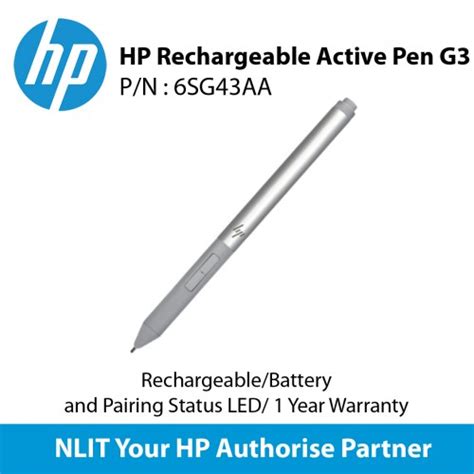 Hp Rechargeable Active Pen G3 Original