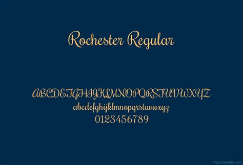 rochester regular font   ttf otf wisabo fonts