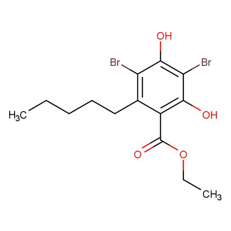 Benzoic Acid 3 5 Dibromo 2 4 Dihydroxy 6 Pentyl Ethyl Ester 58497 40