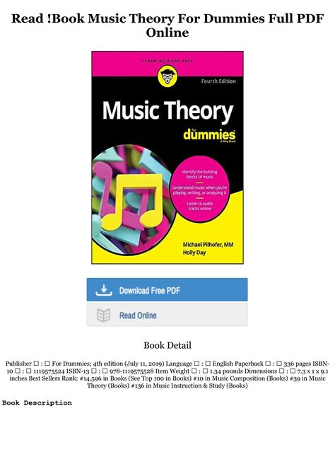 Best [PDF] Music Theory For Dummies Pre Order by evelingalloway - Issuu